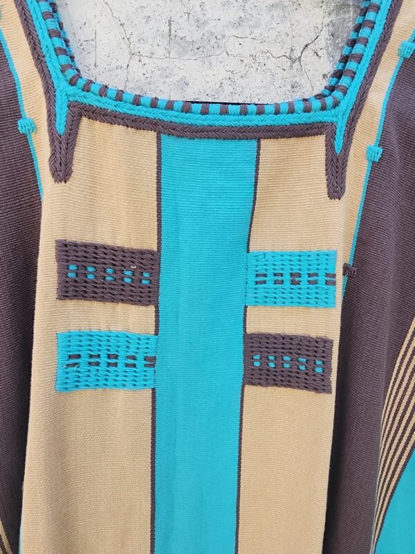 Blusa Telar de Cintura de Oxchuc Azul