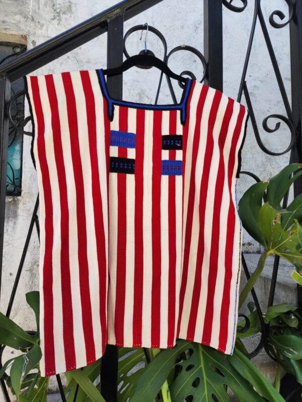 Blusa Telar de Cintura Oxchuc Rojo